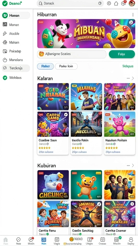 Tampilan antarmuka yang menarik dan intuitif.