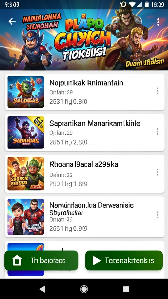 Karakter menarik dan berbagai pilihan game.