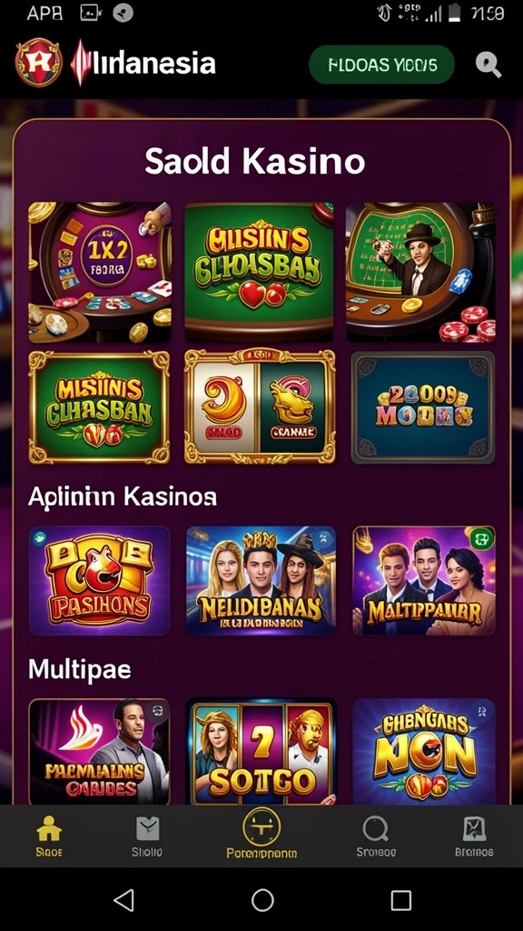 Tampilan awal permainan yang menarik dan intuitif.