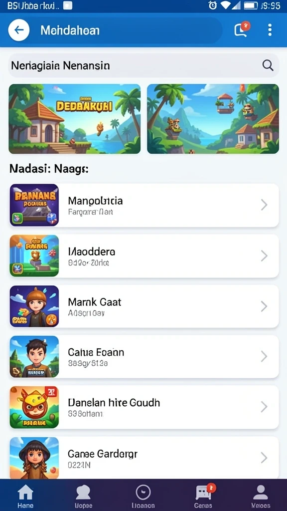 Tampilan level yang penuh warna dan detail.