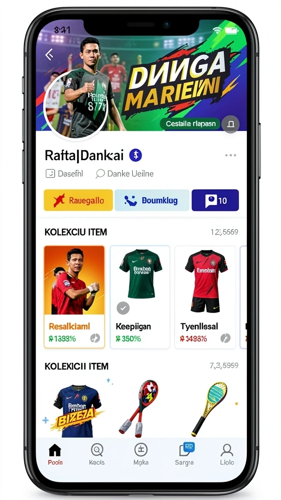 Screenshot menggambarkan fitur transaksi yang mudah.