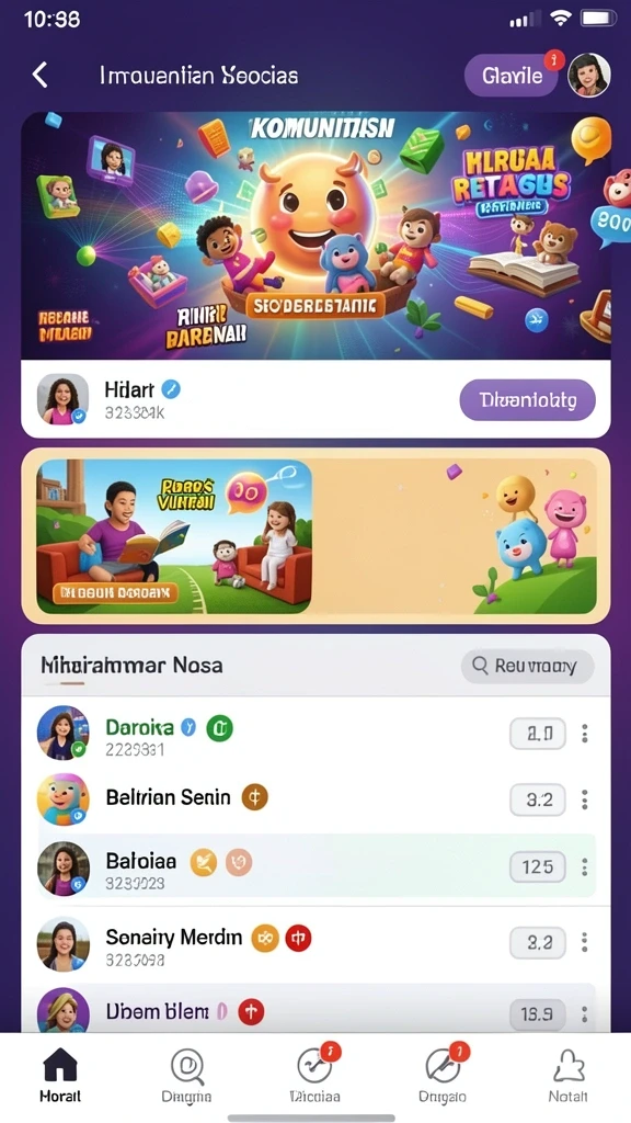 Interaksi seru dengan teman di fitur multiplayer.