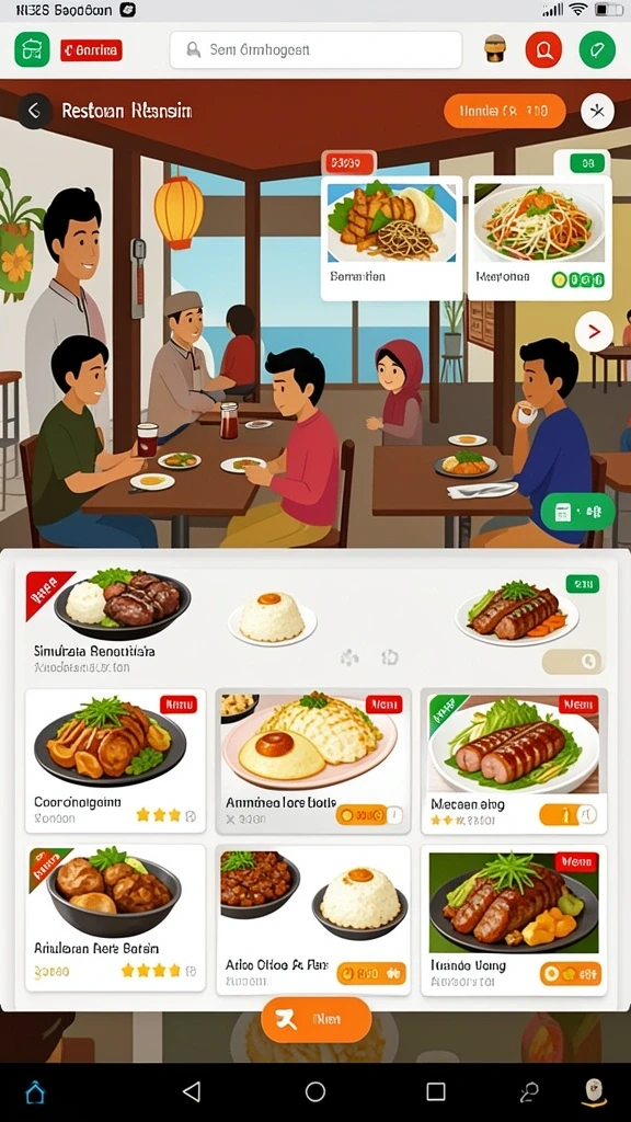 Tampilan antarmuka yang menarik dan mudah dipahami.