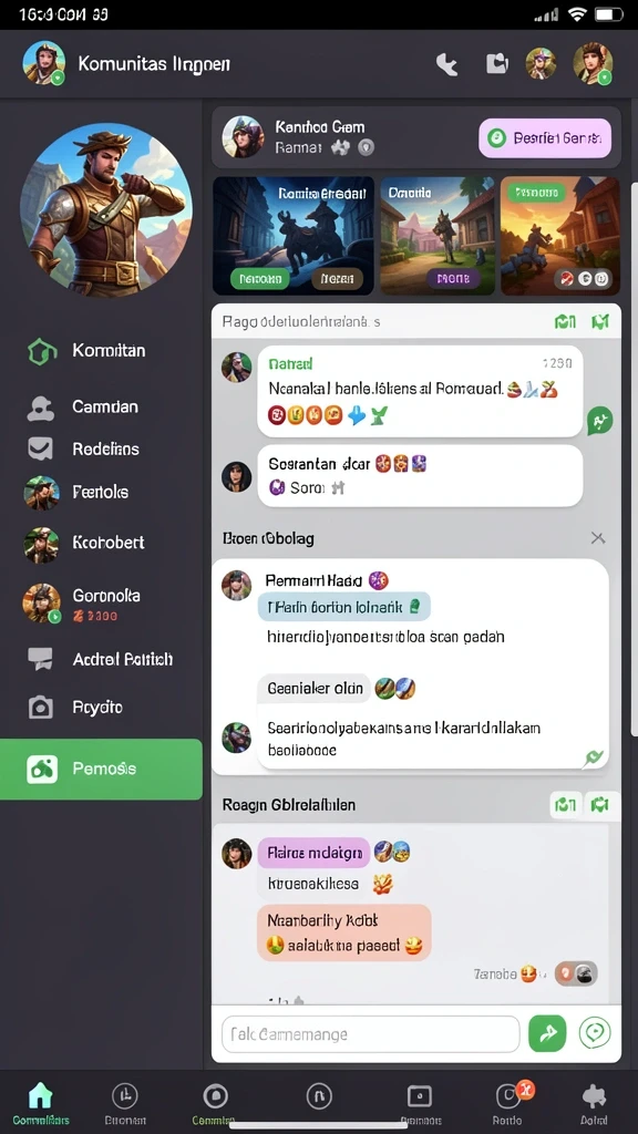 Koleksi permainan yang beragam dan mengasyikkan.