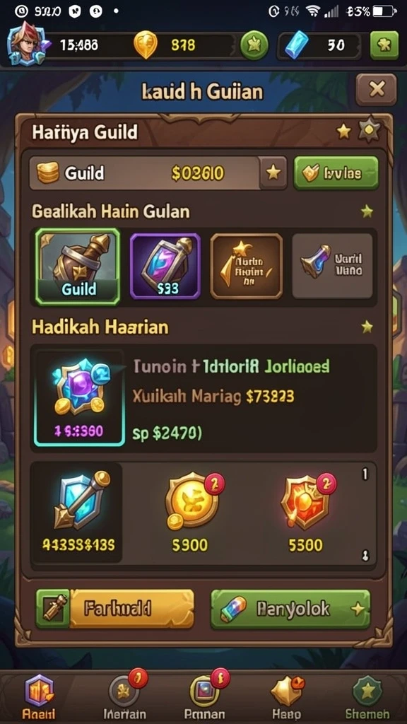 Tampilan permainan slot yang penuh warna dan menarik.