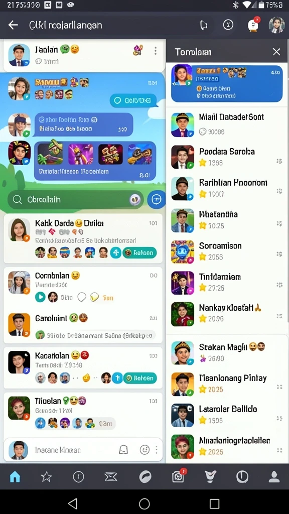 Karakter-karakter unik dengan kemampuan berbeda-beda.