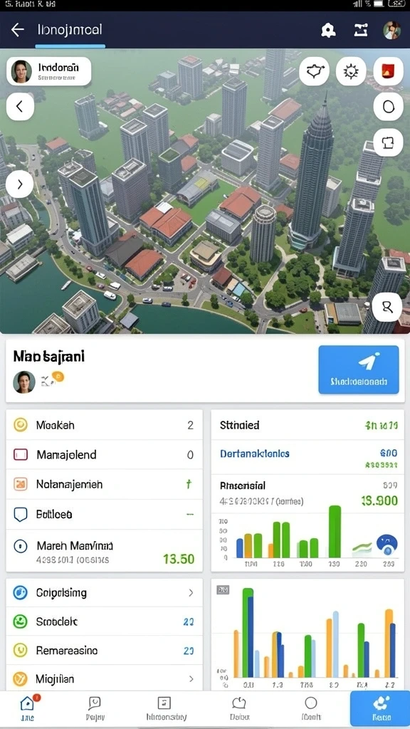 Tampilan karakter utama dalam aksi.