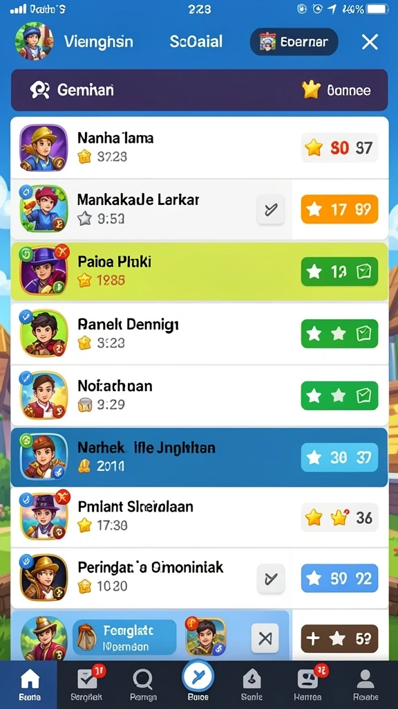Tampilan menu utama yang intuitif dan menarik.