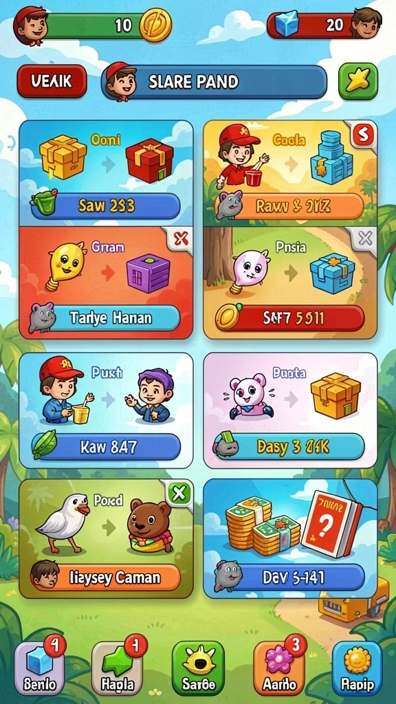 Fitur komunitas untuk interaksi pemain.