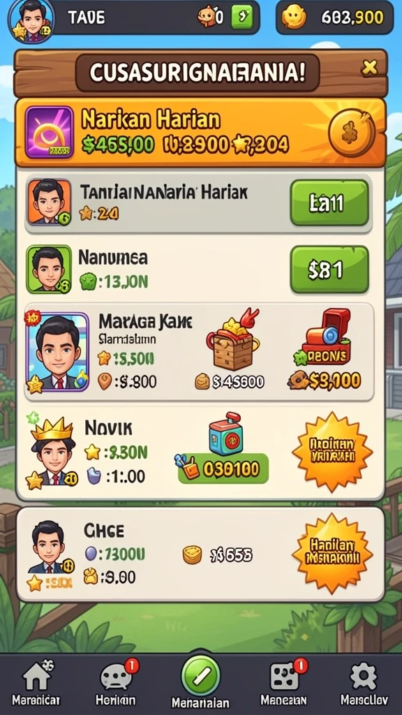Tampilan antarmuka yang user-friendly dan menarik.
