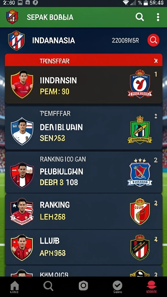Tampilan antarmuka permainan yang ramah pengguna.