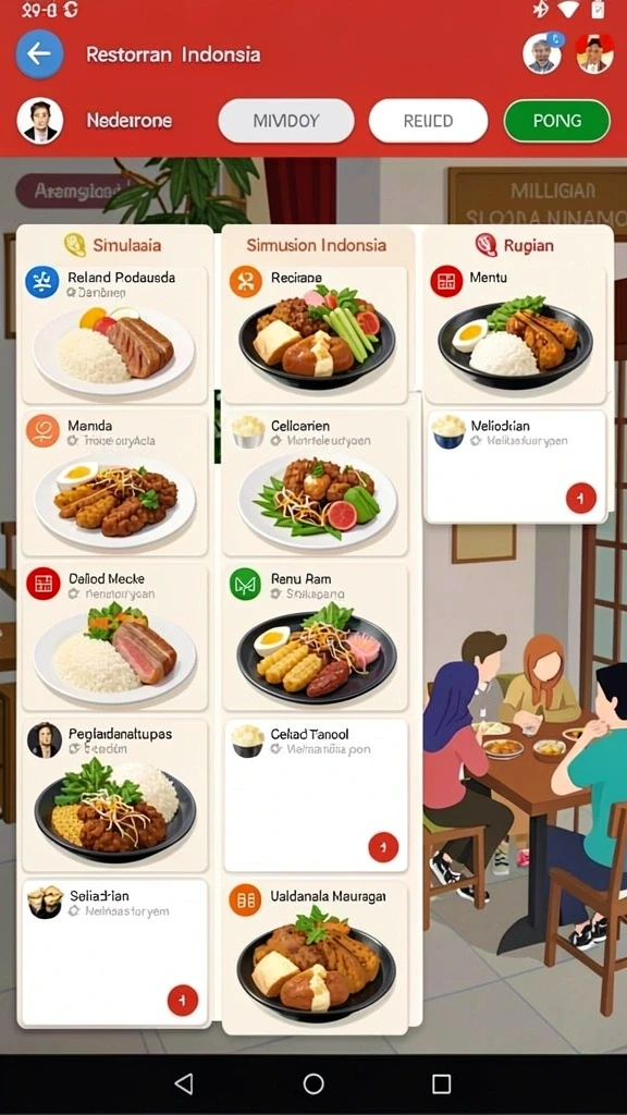 Tampilan antarmuka yang sederhana dan menarik.