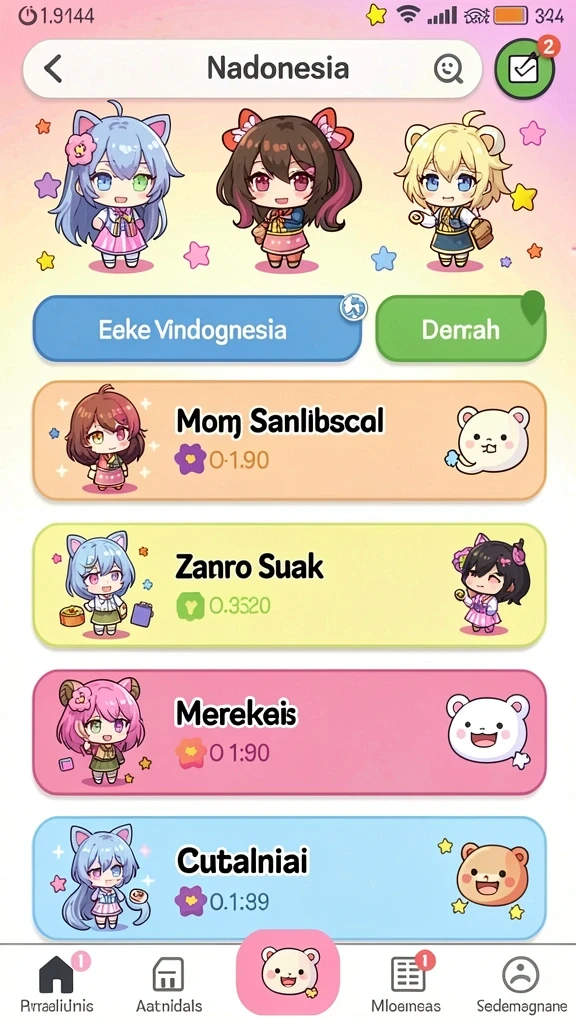Beragam tantangan dan misi yang seru.