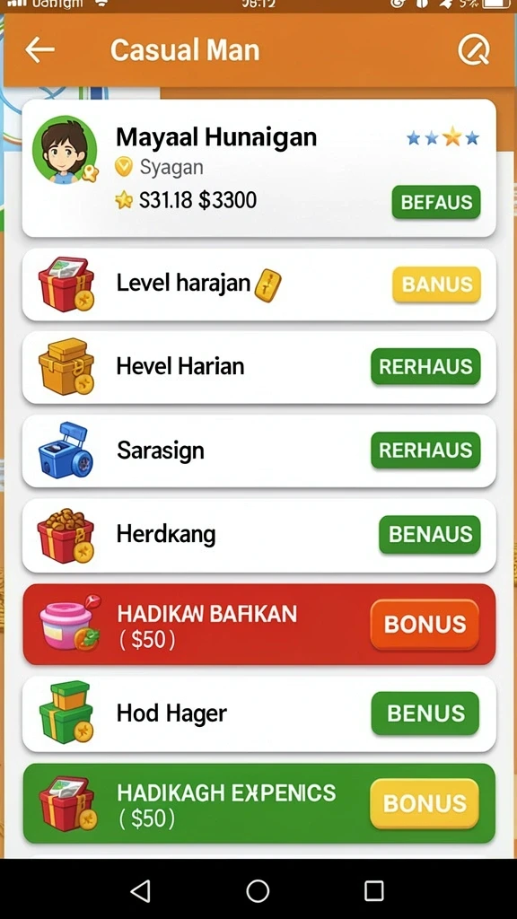 Berbagai pilihan permainan menarik dalam satu aplikasi.