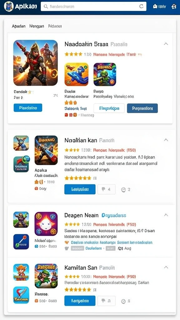 Fitur kompetisi antar pemain yang seru.