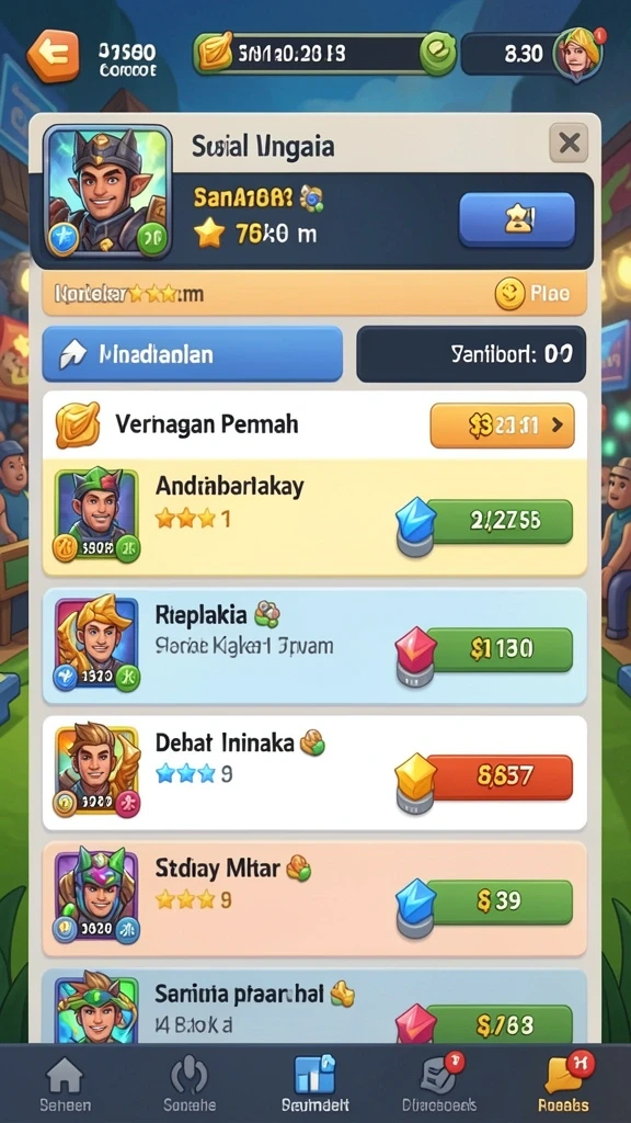 Mode permainan seru yang bisa dimainkan bersama teman.
