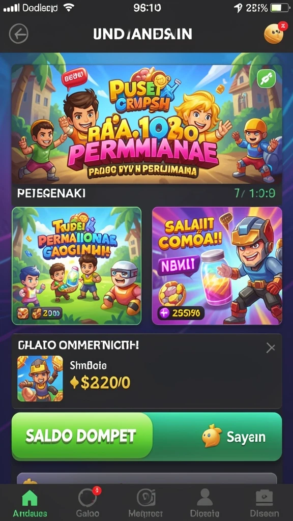 Level yang menantang membuat setiap permainan seru.