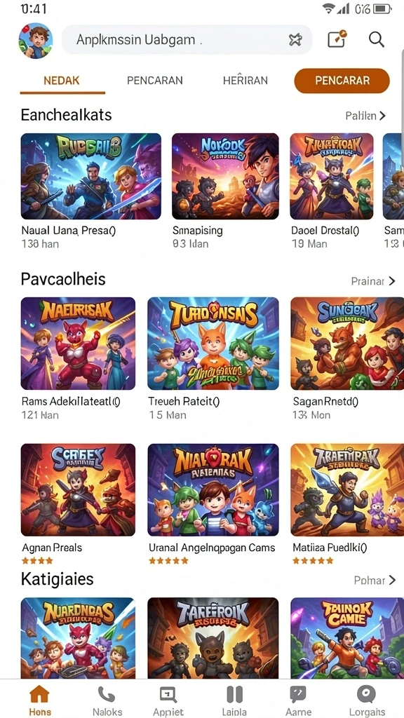 Screenshot menunjukkan tampilan antarmuka yang menarik.