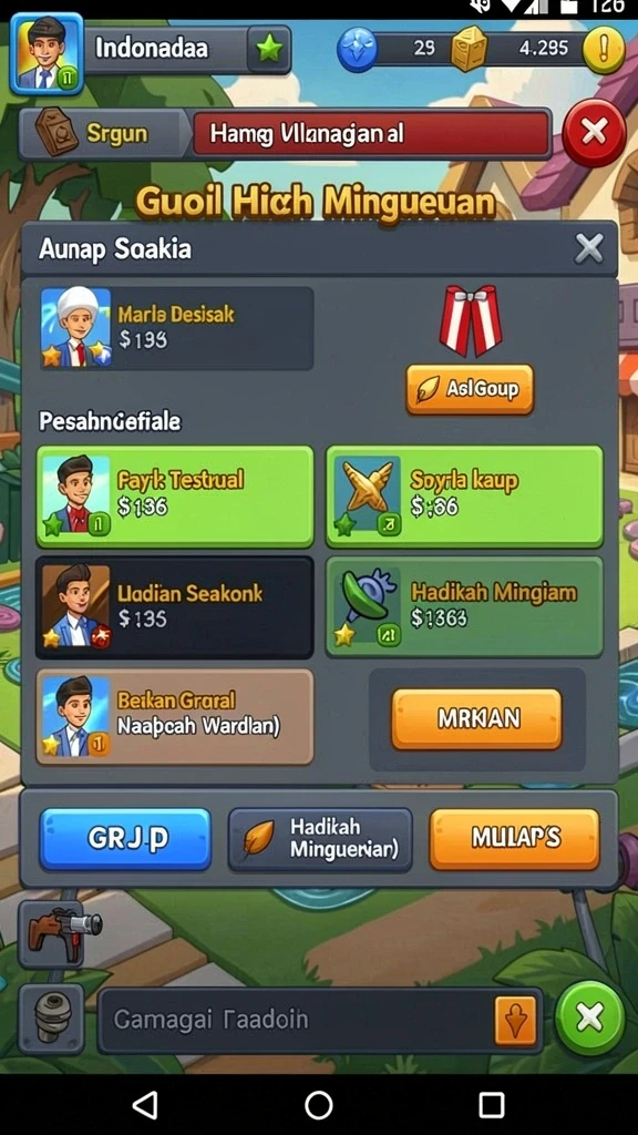 Tampilan mesin slot dengan tema petualangan yang menarik.