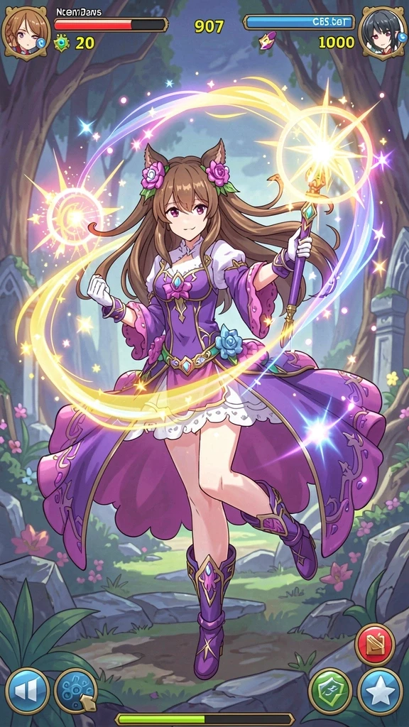 Grafik game yang memukau dan penuh warna.