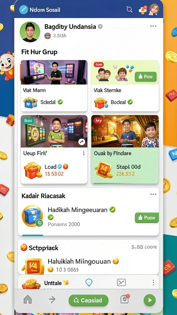Karakter dengan desain unik dan menarik.