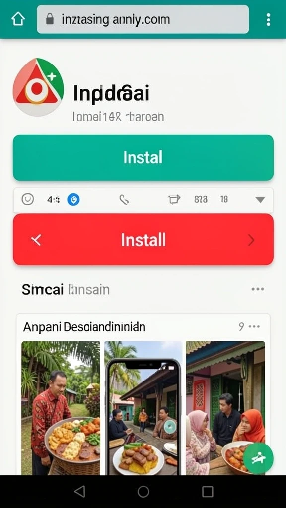 Tangkapan layar menampilkan karakter unik dalam permainan.