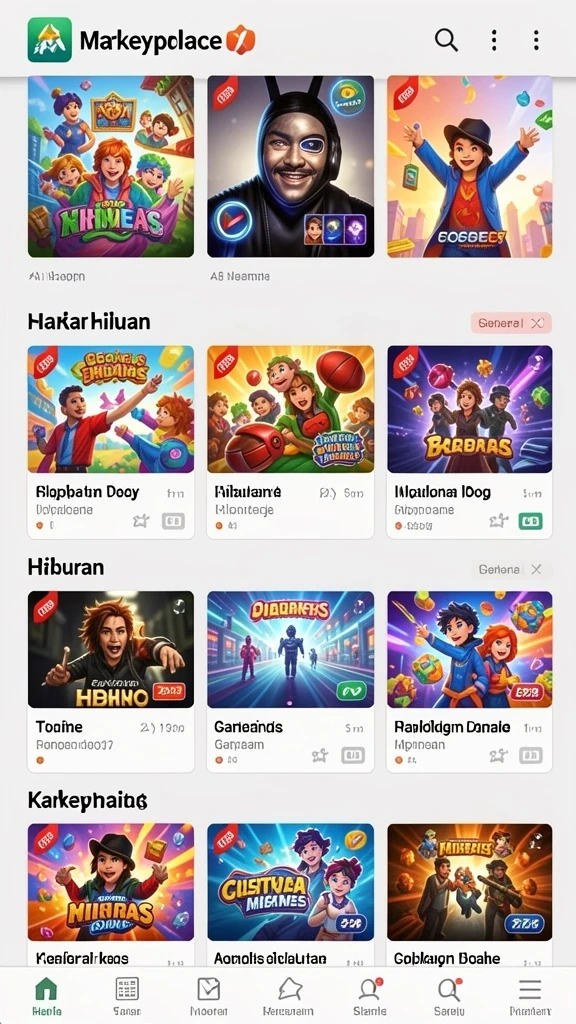 Fitur multiplayer yang memungkinkan interaksi dengan pemain lain.
