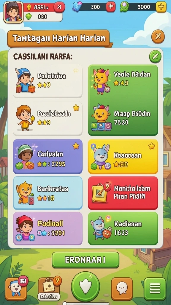 Level yang menantang dengan desain yang kreatif.